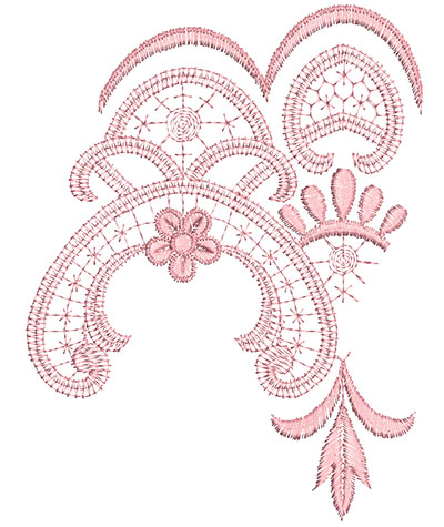 Embroidery Design: Heirloom From The Vault 11 Design 1 6.92w X 5.31"