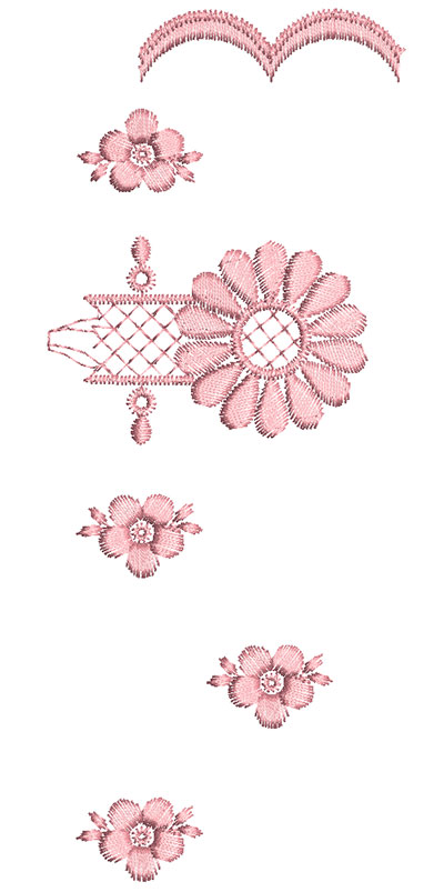 Embroidery Design: Heirloom From The Vault 12 Design 5 7.22w X 2.95h