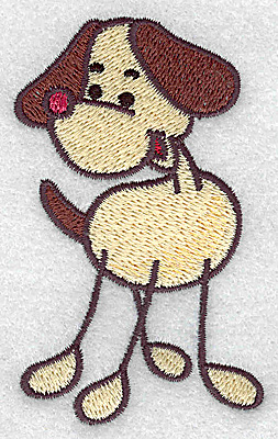 Embroidery Design: Dog 2.21w X 3.50h