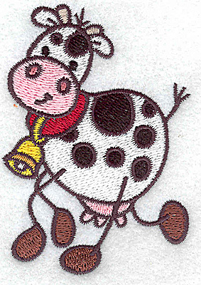Embroidery Design: Cow 2.48w X 3.48h