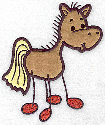 Embroidery Design: Horse applique5.90w X 4.95h