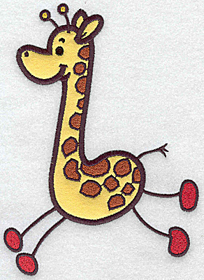 Embroidery Design: Giraffe applique 6.84w X 4.99h