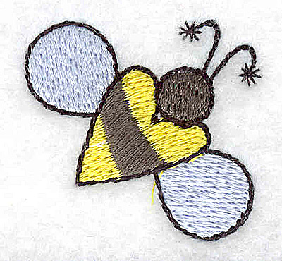 Embroidery Design: Bee large 1.50w X 1.40h
