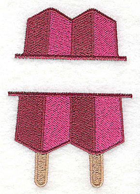 Embroidery Design: Popsicle small 2.34w X 3.40h