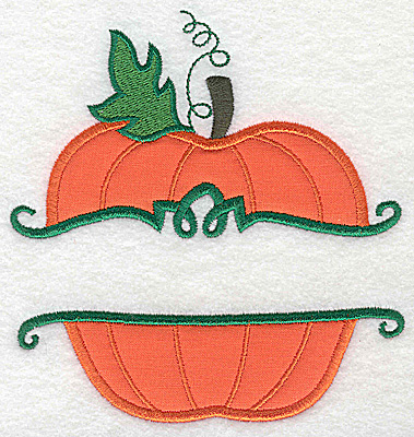 Embroidery Design: Pumpkin large applique 5.22w X 4.98h