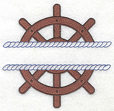 Embroidery Design: Ship's Wheel large 5.15w X 4.98h