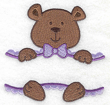 Embroidery Design: Teddy bear small 3.47w X 3.45h