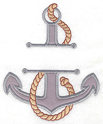 Embroidery Design: Anchor large applique 5.98w X 4.94h