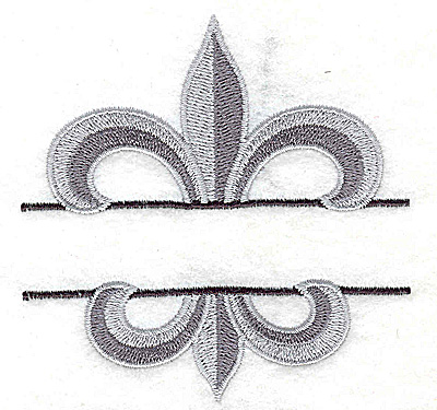 Embroidery Design: Fleur de lis small 3.53w X 3.56h