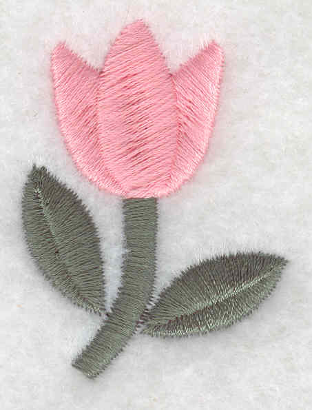 Embroidery Design: Tulip large1.75inH x 1.35inW