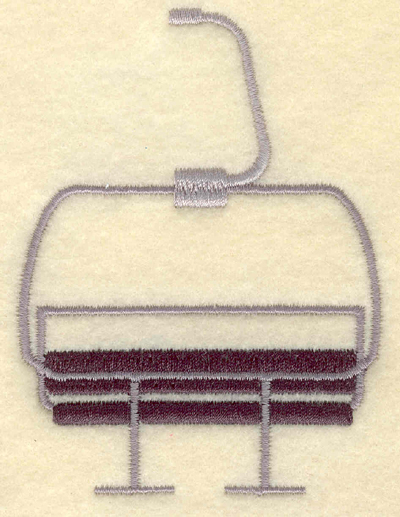 Embroidery Design: Ski lift chair2.90w X 3.91h