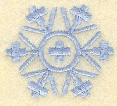 Embroidery Design: Snowflake with center cross1.98w X 1.76h