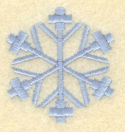 Embroidery Design: Snowflake with outside crosses1.64w X 1.75h
