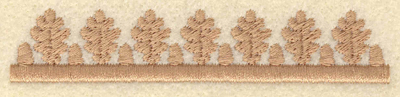 Embroidery Design: Oak leaf and acorn border3.90w X 0.76h