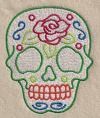 Embroidery Design: Skull C 2.84w X 3.51h