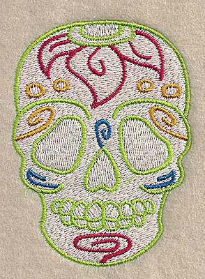 Embroidery Design: Skull E 2.55w X 3.49h