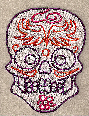 Embroidery Design: Skull H 2.67w X 3.50h