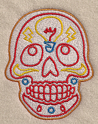 Embroidery Design: Skull J 2.81w X 3.50h