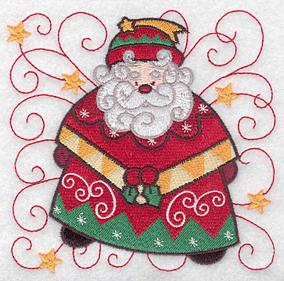 Embroidery Design: Santa F large  4.94w X 4.91h