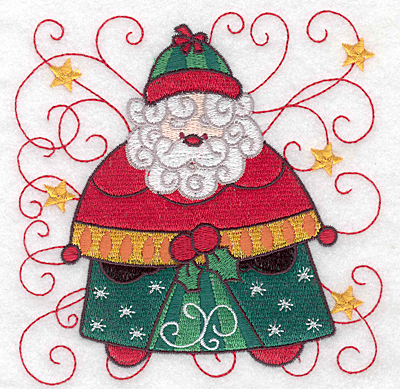 Embroidery Design: Santa G large 4.95w X 5.00h