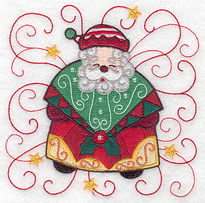 Embroidery Design: Santa I large 4.97w X 4.96h