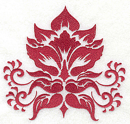 Embroidery Design: Stencil Flower B large 4.93w X 4.67h