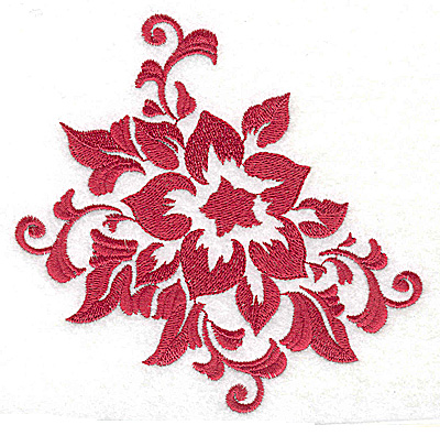 Embroidery Design: Stencil Flower F large 4.97w X 4.76h