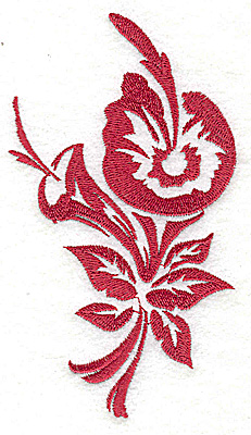 Embroidery Design: Stencil Flower L Calla Lily large 2.79w X 4.96h