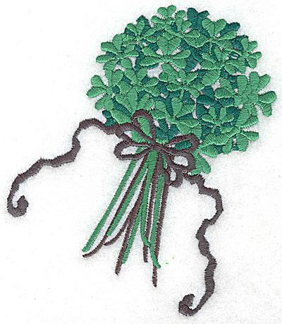 Embroidery Design: Bouquet of shamrocks large 4.24w X 4.97h