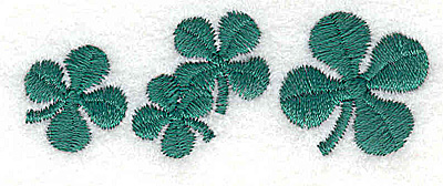 Embroidery Design: Shamrock row small 2.42w X 0.90h