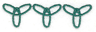Embroidery Design: Forever symbol trio 3.19w X 0.88h