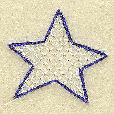 Embroidery Design: Period star large 1.45w X 1.40h
