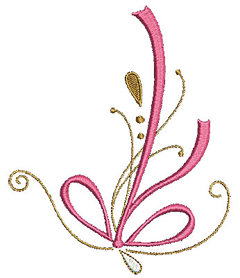 Embroidery Design: Summer floral  4.53w X 5.46h