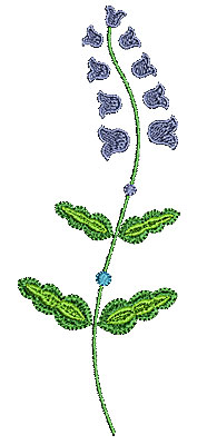 Embroidery Design: Summer flower 16 2.44w X 6.50h