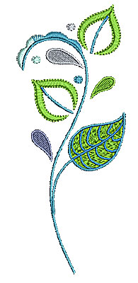 Embroidery Design: Summer flower 18 2.61w X 6.50h
