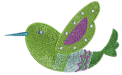 Embroidery Design: Birdie 4 4.96w X 3.79h