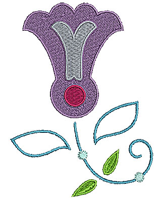 Embroidery Design: Summer flower 22 3.68w X 5.00h