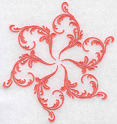 Embroidery Design: Swirl element 1D 6.52w X 6.02h