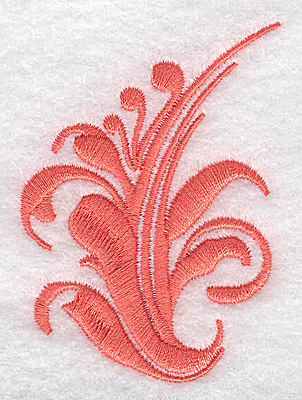 Embroidery Design: Swirl element 2A 2.13w X 2.84h