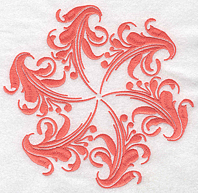 Embroidery Design: Swirl element 2D 6.43w X 6.13h