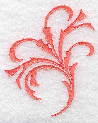 Embroidery Design: Swirl element 3A 2.40w X 2.90h