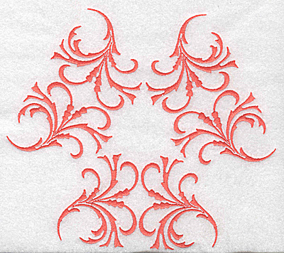 Embroidery Design: Swirl element 3D 7.74w X 6.71h