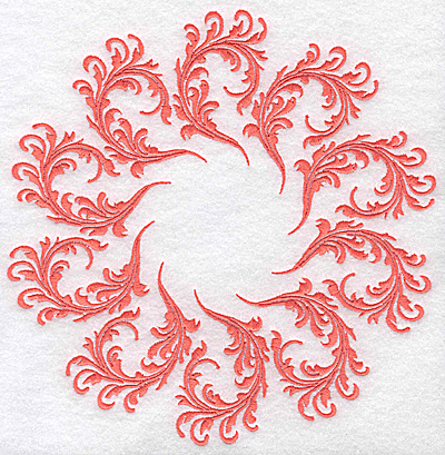 Embroidery Design: Swirl element 5D 7.68w X 7.73h