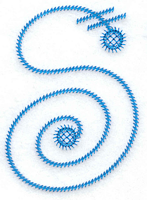 Embroidery Design: S large 2.56w X 3.60h