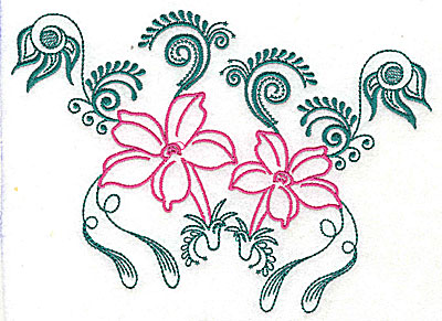 Embroidery Design: Sweet Jasmine design D large 10.19w X 7.31h