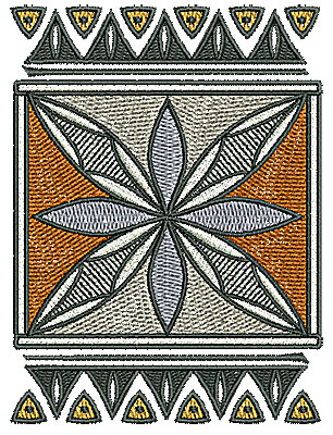 Embroidery Design: Southwest design 3.17w X 4.25h