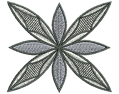 Embroidery Design: Southwest flower design 2.87w X 2.49h
