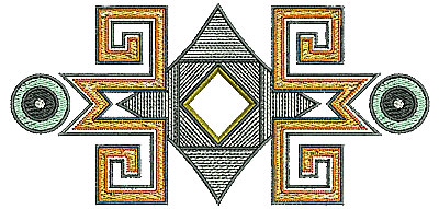 Embroidery Design: Southwestern design 1 5.51w X 2.65h