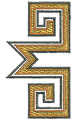 Embroidery Design: Southwestern design 3 1.44w X 2.61h