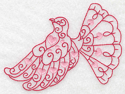Embroidery Design: Love bird 2 large 4.99w X 3.85h